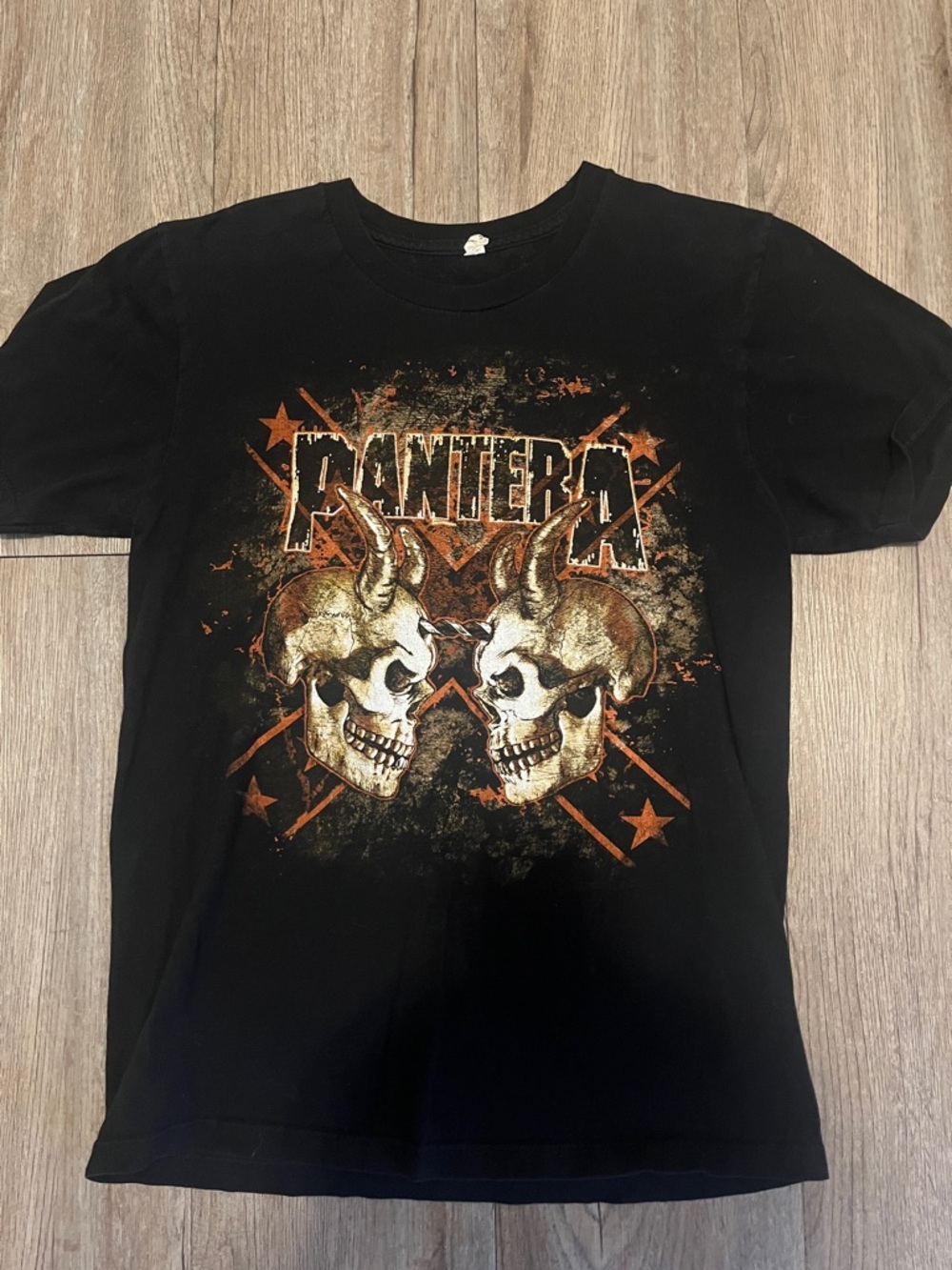 Pantera Vintage Graphic Band Tee - Black & Gold